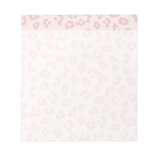Pink Leopard Print Notepad (Front)