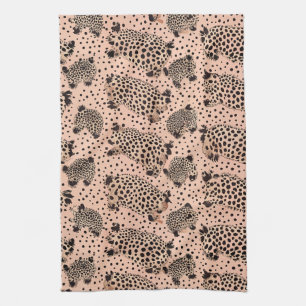 Pink Leopard Print Pattern – Chic Animal Kitchen Towel