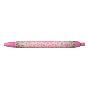 Pink Leopard Print Pen