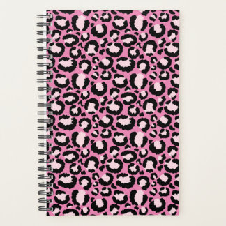 Pink Leopard Print Planner
