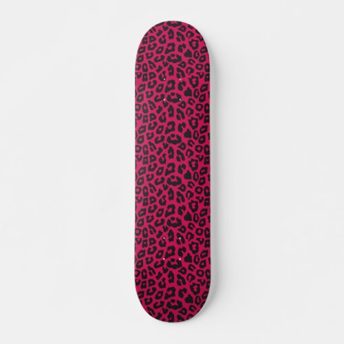 pink Leopard Print  Skateboard