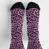 Pink Leopard Print  Socks (Top)