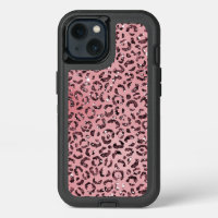 Pink leopard Print Sparkle Glitter              
