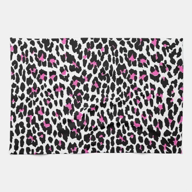 pink leopard print towel (Horizontal)