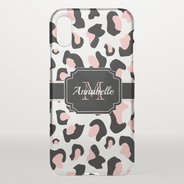 Pink Leopard Print Uncommon iPhone Case (Back)