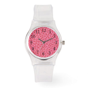 Pink Leopard Print Watch