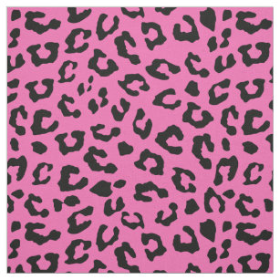 Pink Leopard Print Fabric