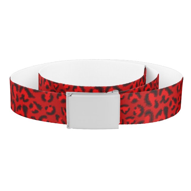 Pink leopard texture pattern. belt (Coil)