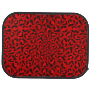 Pink leopard texture pattern. car mat