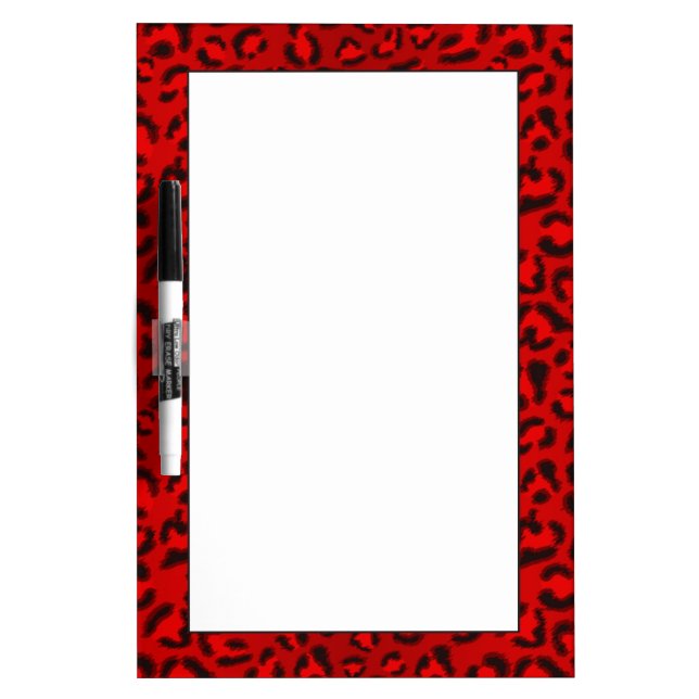 Pink leopard texture pattern. Dry-Erase board (Front)