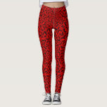 Pink leopard texture pattern. leggings
