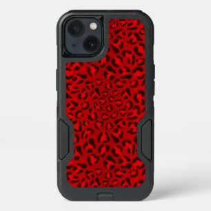 Pink leopard texture pattern. iPhone 13 case