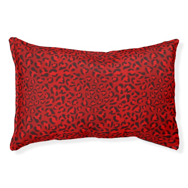 Pink leopard texture pattern. pet bed (Front)