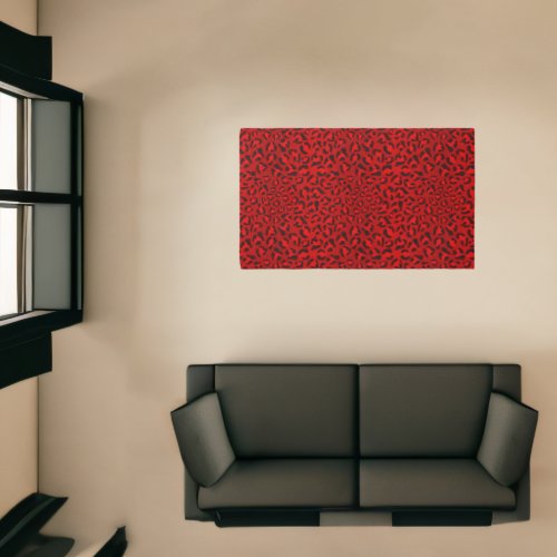 Pink leopard texture pattern rug