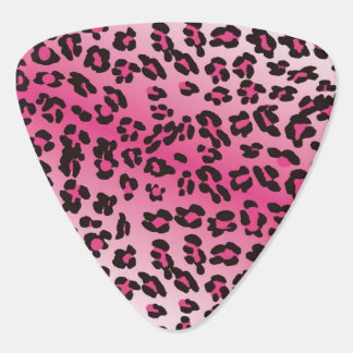 Pink Leopard Triangle Guitar Pick