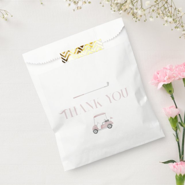 Pink let’s par tee Golf Birthday  Favor Bag (Sealed)