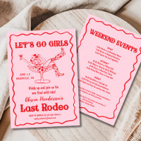 Pink Let's Go Girls Nashville Bachelorette Party
