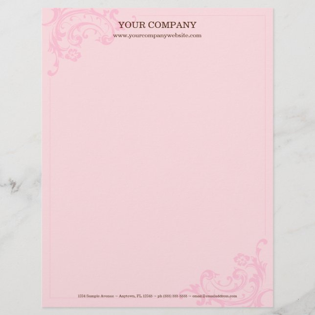 Pink Letterhead (Front)