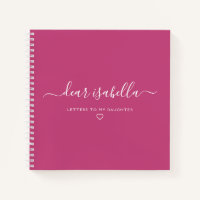 Pink Letters to My Daughter | Keepsake Memory