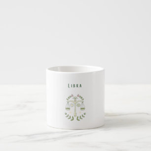 Pink Libra, zodiac, star sign Espresso Cup