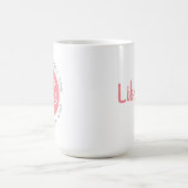Pink Libra Zodiac Star Sign Personality Trait Coffee Mug (Center)