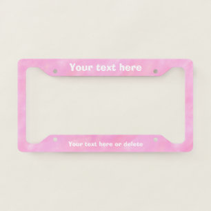 Pink License Plate Frame
