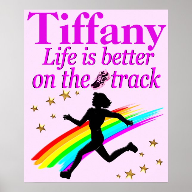 PINK LIFE IS BETTER ON THE TRACK CUSTOM POSTER (Front)
