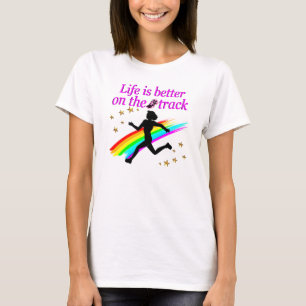 PINK LIFE IS BETTER ON THE TRACK DESIGN T-Shirt