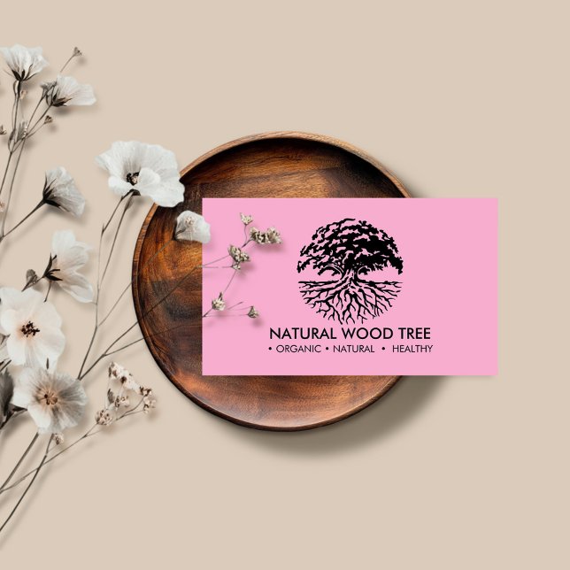 Pink Life of tree Business Card (Creator Uploaded)