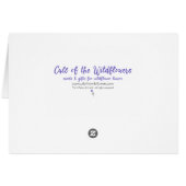 Pink Light Campion Wildflower Thank You Cards (Back Horizontal)