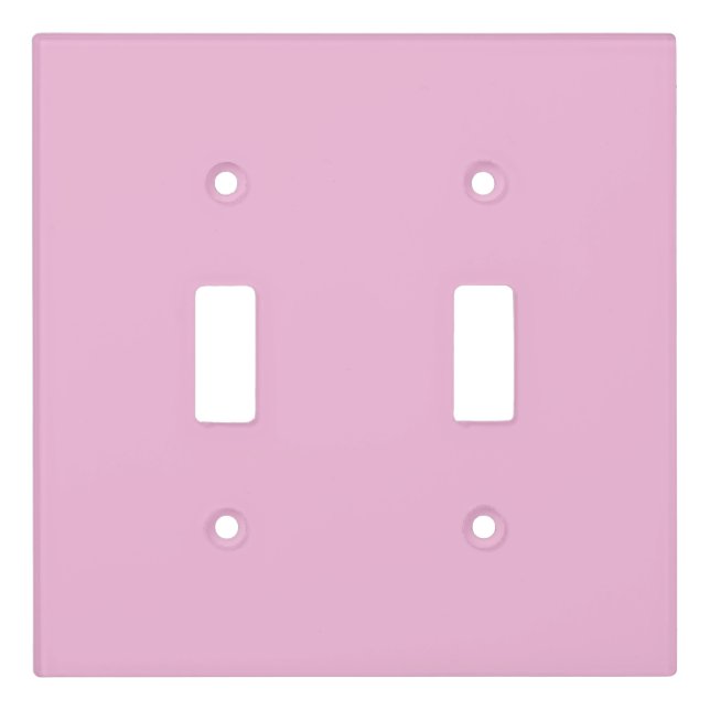 Pink Light Switch Cover Matching Kawaii Unicorn  (Front)