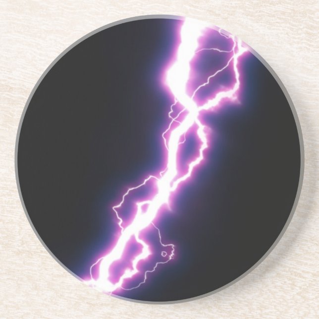 Pink Lightening Drink Coaster (Front)