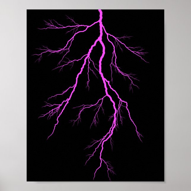 Pink Lightning Bolt⚡⚡⚡ Poster (Front)
