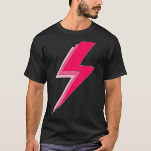 Pink Lightning Bolt T_Shirt