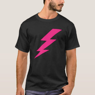 Pink Lightning Bolt Thunder 80'S Decades Theme Cos T-Shirt
