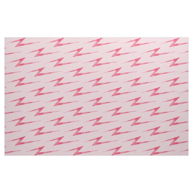 Pink Lightning Bolts Fabric (Yard)