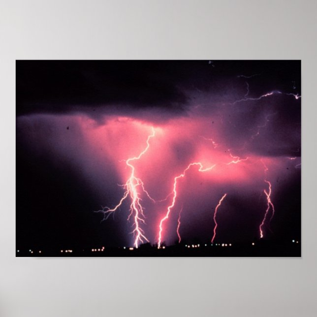 Pink lightning poster (Front)