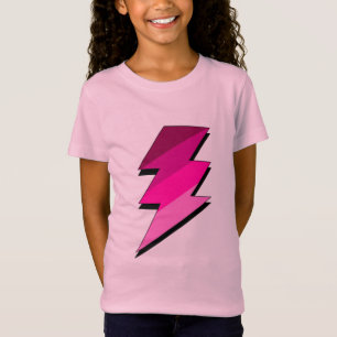 Pink Lightning Thunder Bolt T-Shirt
