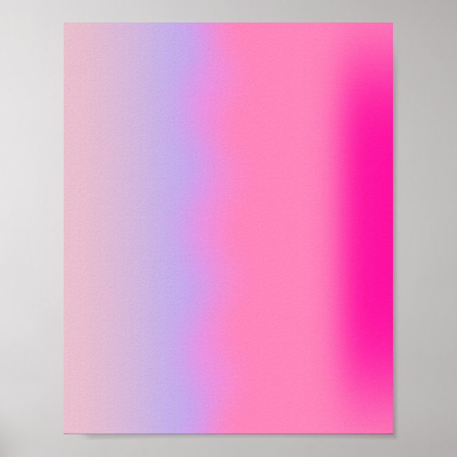 Pink Lights Gradient Poster (Front)