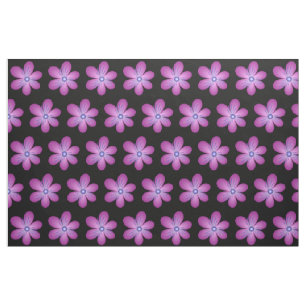 Pink Lilac Flowers Abstract Art Floral Pattern Fabric