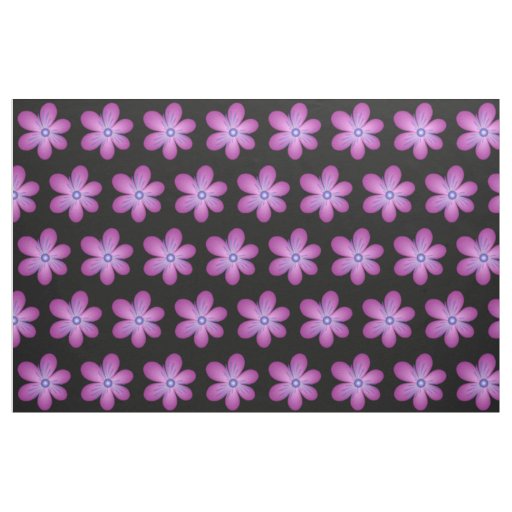 Pink Lilac Flowers Abstract Art Floral Pattern Fabric