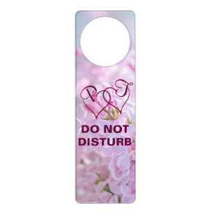 Pink lilac flowers door hanger