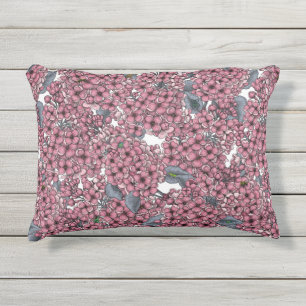 Pink Lilac garden Outdoor Pillow