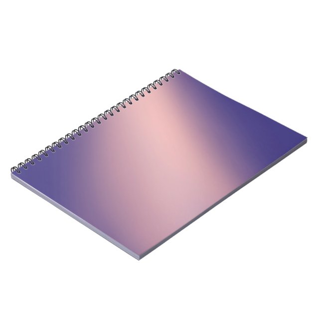 Pink Lilac  moonlight ombre effect  Notebook (Left Side)