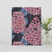Pink lilac on dark blue (Standing Front)