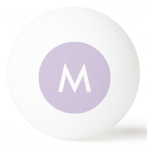 Pink Lilac Ping Pong Ball Custom Monogram M