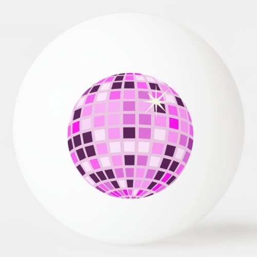 Pink Lilac Purple Retro Modern Disco Ball 
