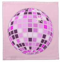 Pink Lilac Purple Retro Modern Disco Ball