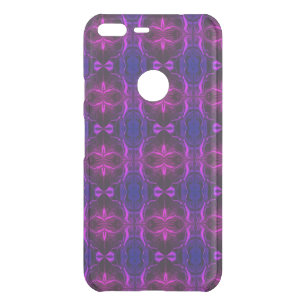  "Pink lilac strokes float" on blue background Uncommon Google Pixel XL Case
