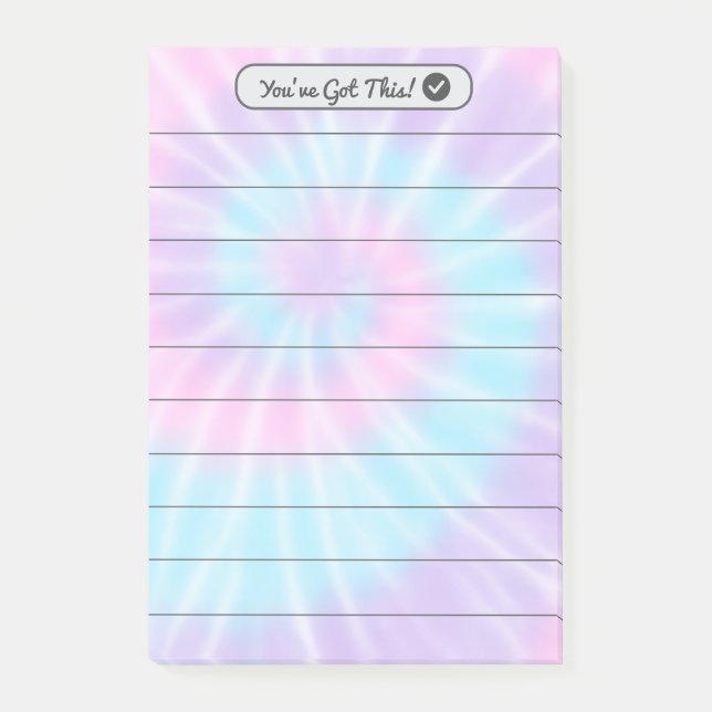 Pink & Lilac Tie-Dye Notes (Front)